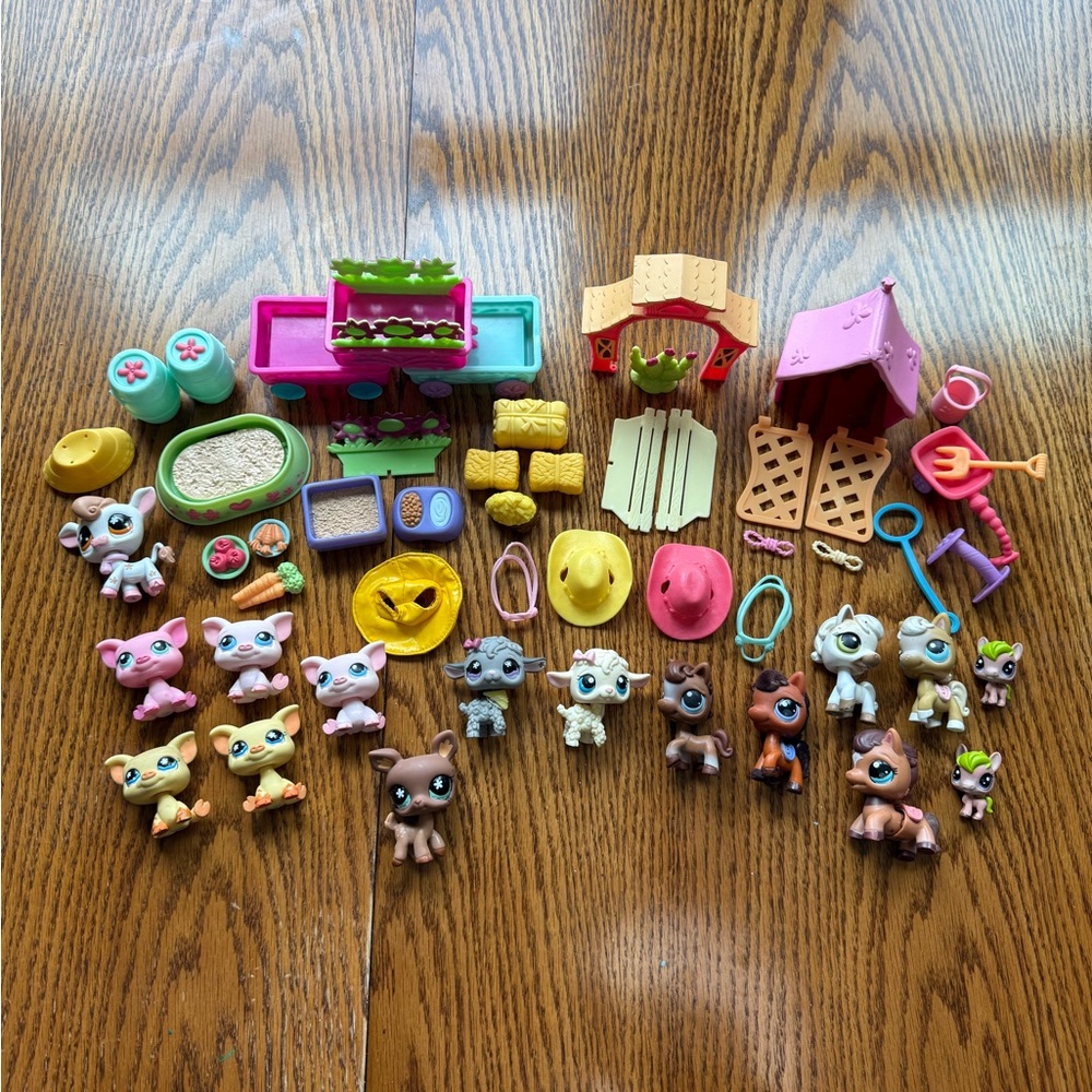 Vintage Littlest Pet Shops Farm Animal Bundle